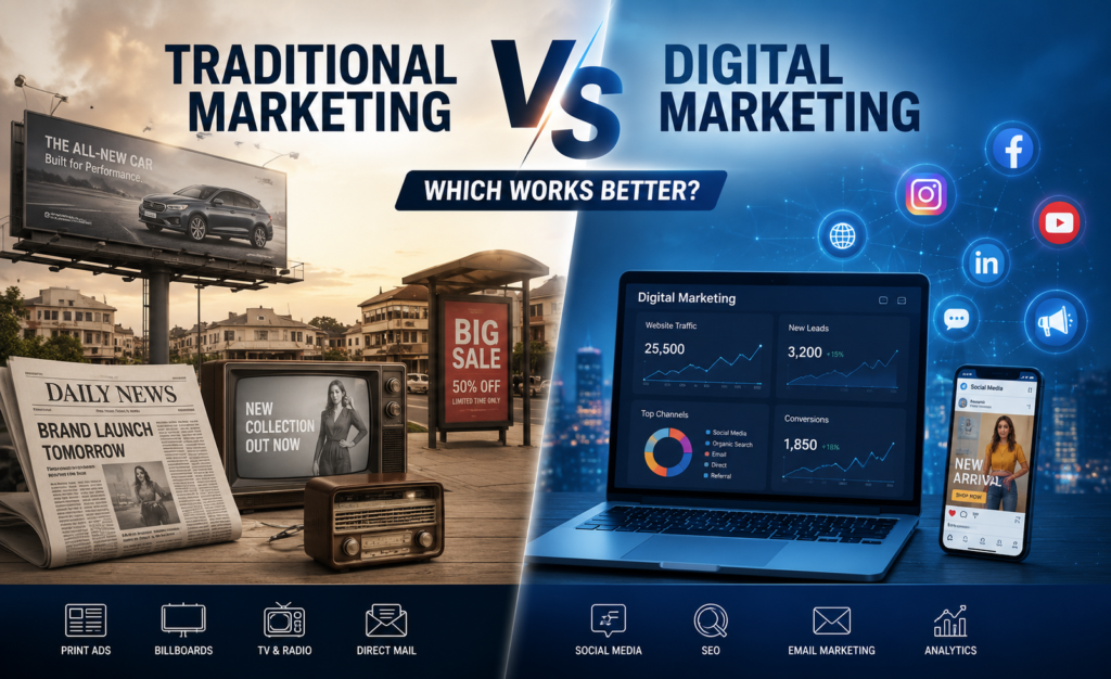 Traditional Marketing vs Digital Marketing: Which Works Better?