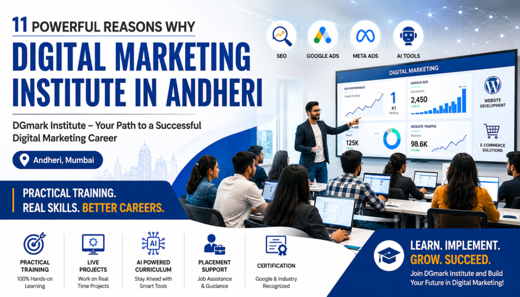 Digital Marketing Institute in Andheri: 11 Powerful Reasons Why DGmark Institute Is a Top Choice in 2026